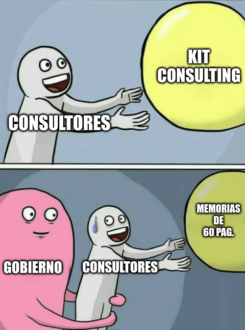 Consultores del kit consulting que el gobierno les impide ir rapidos