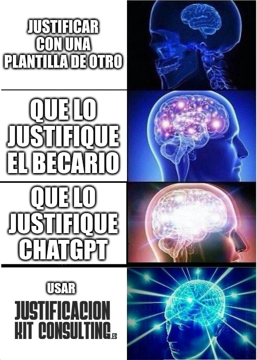 Usar plantillas de otros o usar JustificaKitConsulting.es